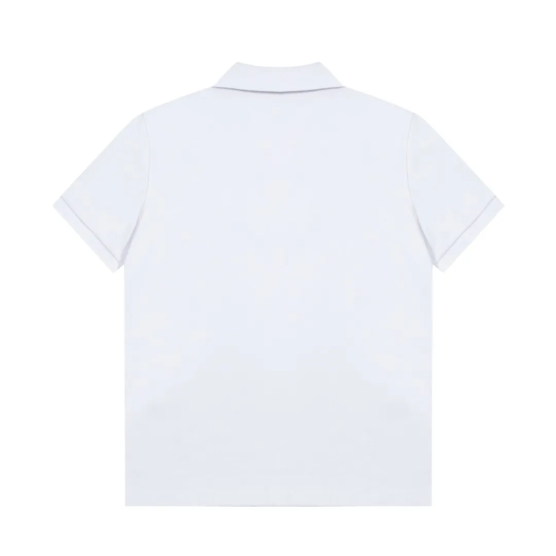 ZENGA Classic LOGO Polo ， Retro Same Style Versatile : White Black Size：M-3XL